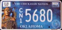 Nummernschilder / Kfz-Kennzeichen USA 2011 2010er Oklahoma OK tribe