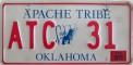 Nummernschilder / Kfz-Kennzeichen USA 1994 1990er Oklahoma OK tribe