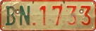 Nummernschilder / Kfz-Kennzeichen Burundi 1973 1970er