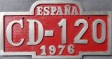 Nummernschilder / Kfz-Kennzeichen Spanien 1976 1970er CD