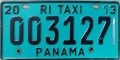 Nummernschilder / Kfz-Kennzeichen Panama 2013 2010er Taxi Rual