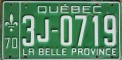 Nummernschilder / Kfz-Kennzeichen Kanada 1970 1970er Quebec