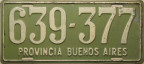 Nummernschilder / Kfz-Kennzeichen Argentinien 1960 1960er Buenos Aires, Province