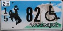 Nummernschilder / Kfz-Kennzeichen USA 2000 2000er Wyoming WY