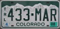 Nummernschilder / Kfz-Kennzeichen USA 2000 2000er Colorado CO