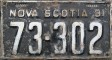 Nummernschilder / Kfz-Kennzeichen Kanada 1931 1930er Nova Scotia
