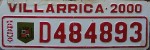 Nummernschilder / Kfz-Kennzeichen Paraguay 2000 2000er Villarrica