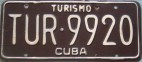 Nummernschilder / Kfz-Kennzeichen Kuba 1978 1970er