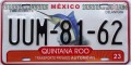 Nummernschilder / Kfz-Kennzeichen Mexiko 2010 2010er Quintana Roo