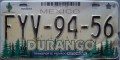 Nummernschilder / Kfz-Kennzeichen Mexiko 2003 2000er Durango